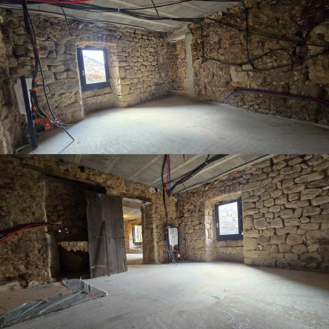 Ardèche, Saint Michel de Chabrillanoux, maison de hameau en pierres - 167m² habitables - Terrasse avec une vue Exceptionnel