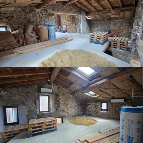Ardèche, Saint Michel de Chabrillanoux, maison de hameau en pierres - 167m² habitables - Terrasse avec une vue Exceptionnel