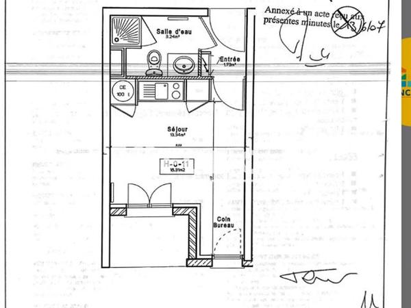 À vendre Studio 18 m² - Blois 41000