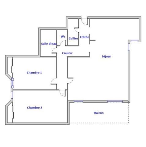 Appartement 4 pièces, 76 m2