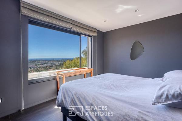 Maison d’architecte avec vue mer