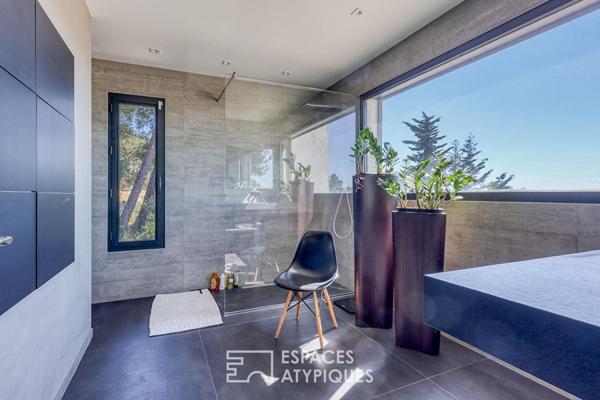 Maison d’architecte avec vue mer
