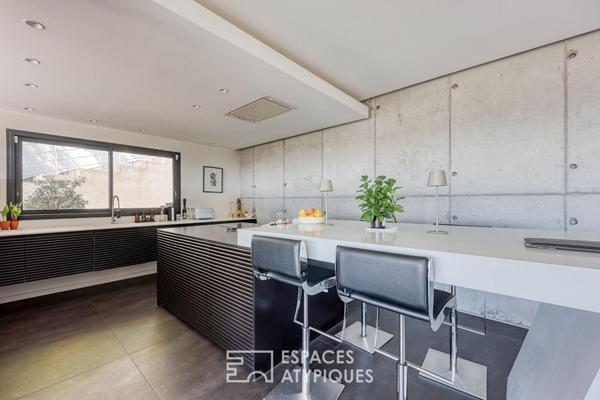 Maison d’architecte avec vue mer