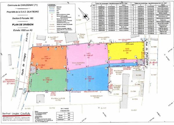 Terrain à vendre    Chaudenay