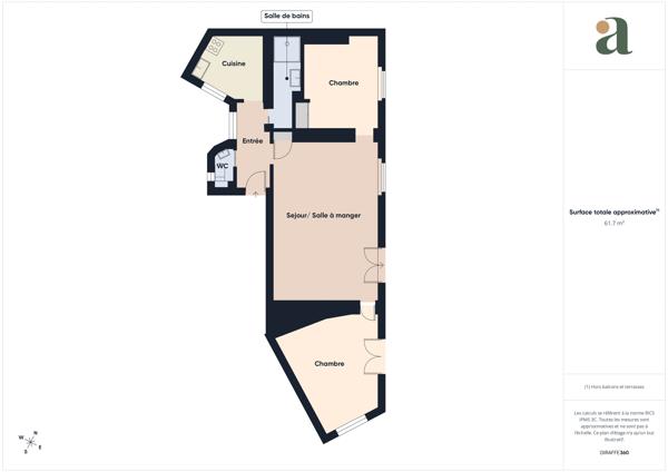 Appartement 3 pièces au pied du Sacré Cœur en Montmartre (75018)