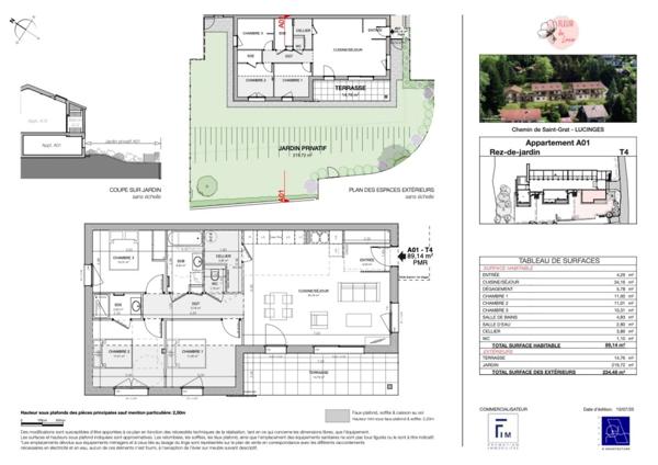 Appartement à vendre 4 pièces LUCINGES (74)