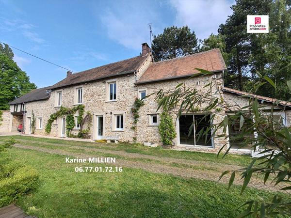 VERNON 27200 Maison individuelle - 1 étage - 4 chambres - Grange - Four à pain fonctionnel  - Cave - Terrain - 499 000  HAI