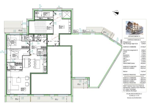 ''LES BUREAUX ET LOGEMENTS DE FERDINAND'' BRIANCON CENTRE VILLE APPARTEMENT T3