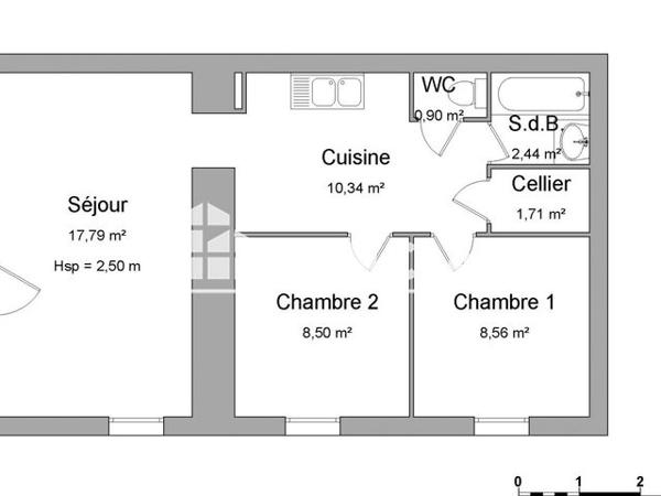 Location Appartement 3 pièces 50.24 m² - 38 RUE DES MAUGES Saint Laurent De La Plaine 49290
