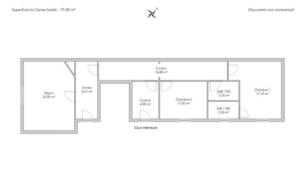 Appartement Paris 17e - PEREIRE / RUE JULIETTE LAMBER