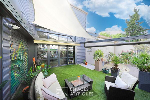 Loft familial avec piscine et appartement individuel