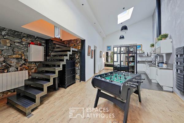 Loft familial avec piscine et appartement individuel