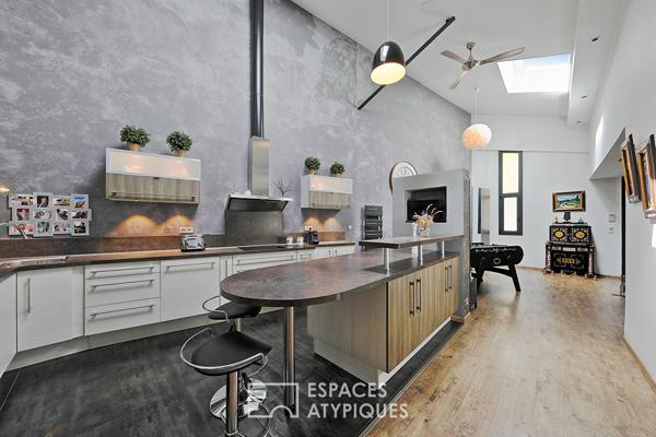 Loft familial avec piscine et appartement individuel