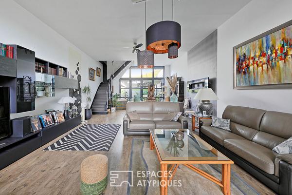 Loft familial avec piscine et appartement individuel