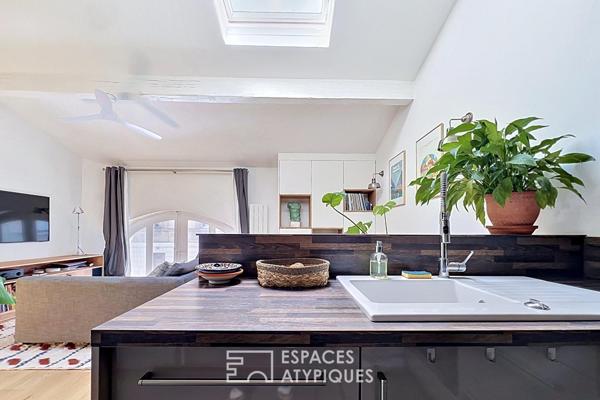 Duplex cosy avec grand garage à Nansouty