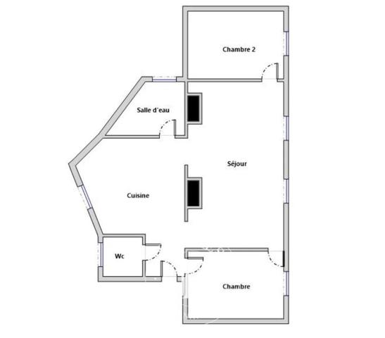 Levallois-Perret, Appartement 2 Chambres -  70 m² à vendre