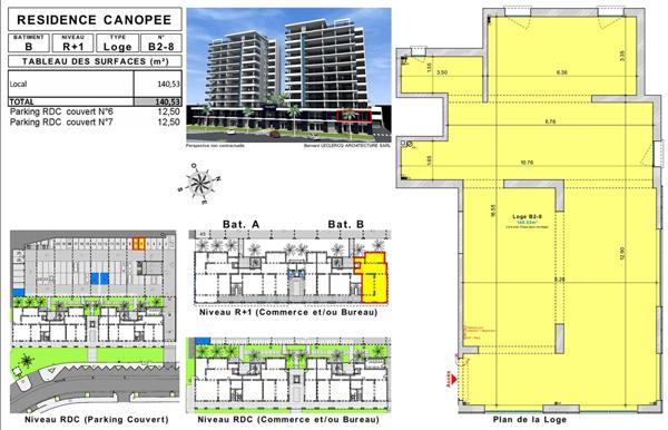 Achat local commercial près de FORT DE FRANCE - 141 m² - 460 000 €