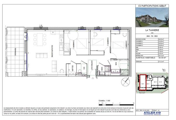 Séez (73700) APPARTEMENT DE TYPE T4 de 93m2