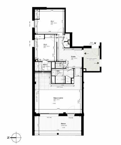 Appartement (neuf) à vendre 3 pièces 67 m² Vannes