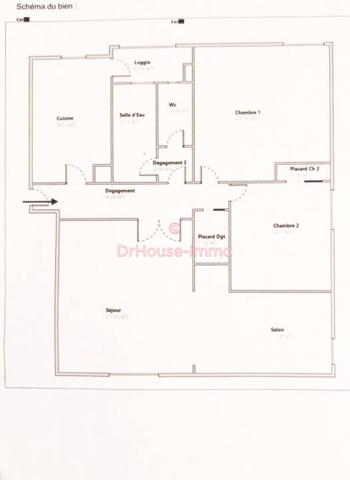 Appartement à vendre 4 pièces de 70 m²