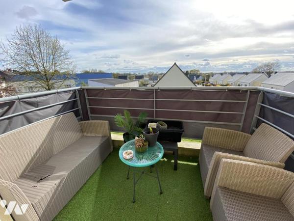  A VENDRE DANS LOUDEAC Appartement de type T3 avec balcon+stationnement