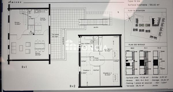 À vendre Appartement 4 pièces 100.52 m² - Amiens 80000