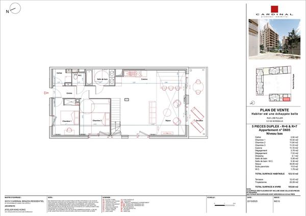 ARCHITECTURE CONTEMPORAINE - 2025 - APPARTEMENT TYPE 5 - Bordeaux