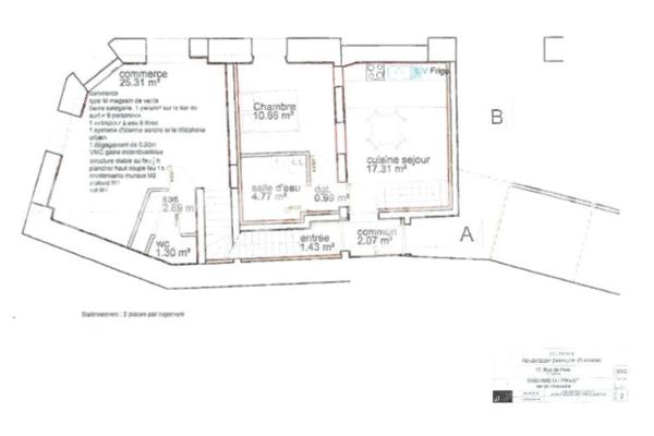 Appartement à louer 2 pièces de 33,33 m² à Gasny