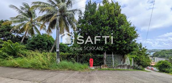 Grand terrain à bâtir relativement plat