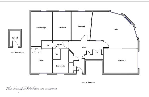 APPARTEMENT T5 A RENOVER – CLERMONT-FERRAND - LES SALINS - TRES BEAU POTENTIEL