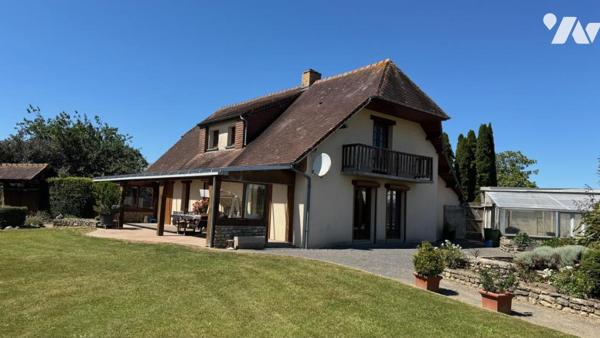 Située à MARIGNY, proche du bourg, maison avec vie de plain-pied 