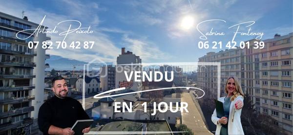 Découvrez  avec SABRINA FONTENOY (ei), cet appartement situé dans un quartier dynamique de Grenoble, offrant un cadre de vie agréable et tout à portée de main. Idéal pour les citadins en quête de proximité urbaine et de commodités accessibles.

Avec ses 65,19 m², cet appartement propose 3 pièces dont 2 chambres confortables, niché au 5ème d’un immeuble de 7 étages. 
Jolie particularité, il inclut un balcon pour profiter pleinement des beaux jours. 

Les atouts se poursuivent avec une cave et un parking, rare en centre-ville.

L’espace intérieur, bien agencé, nécessite quelques travaux ce qui laisse une belle opportunité pour la personnalisation. 

Proche transport, commerces, et écoles, c'est le choix parfait pour donner vie à vos projets.

Contactez Sabrina FONTENOY pour plus de détails.