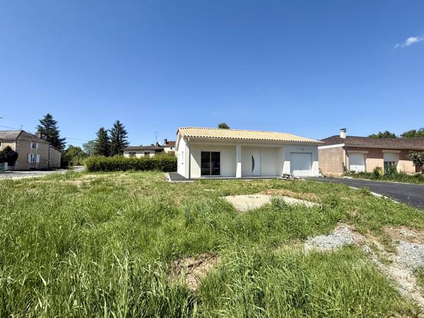 Maison neuve, 3 chambres, garage, terrain