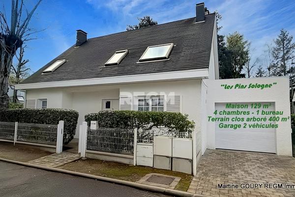 Orléans (45100) ORLEANS SUD (45100) – “Les Pins de Sologne” Maison de 129 m² qui rassure et qui inspire – 4 Chbrs 1 bureau