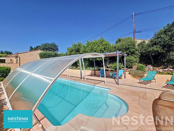 Maison de 146 m2 avec 4 chambres, véranda, garage, piscine et pool house à Saint Maximin la Sainte Baume