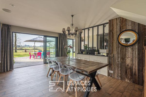 Maison contemporaine à ossature bois