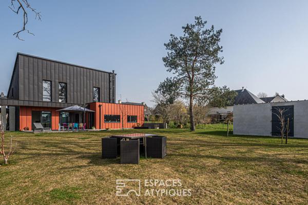 Maison contemporaine à ossature bois