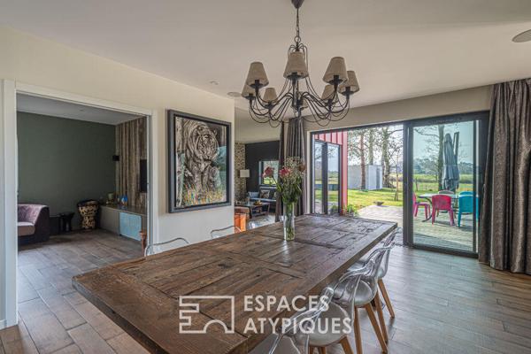 Maison contemporaine à ossature bois