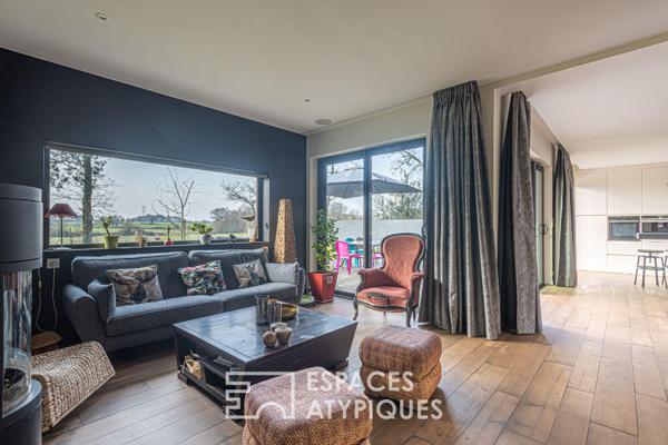 Maison contemporaine à ossature bois