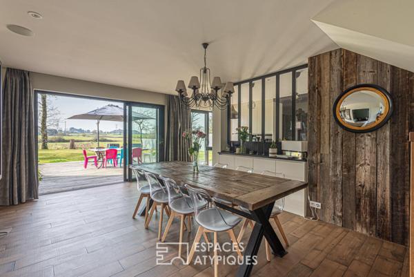 Maison contemporaine à ossature bois