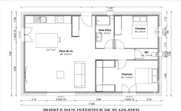 Terrain à vendre  412 m 2   ST VICTORET  - 13
