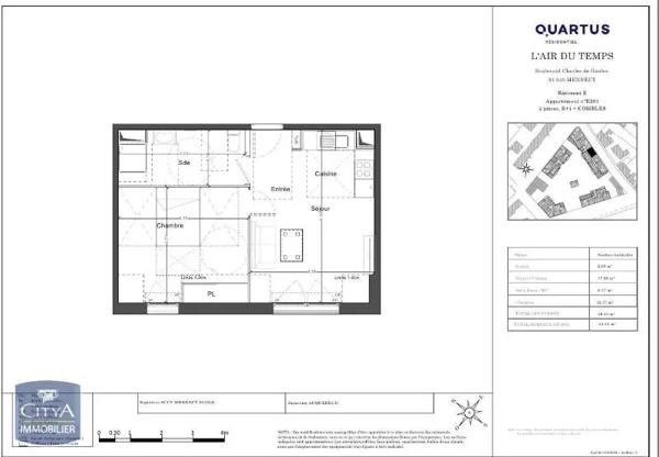 Appartement à louer 2 pièces 39.53m² Mennecy (91540)
