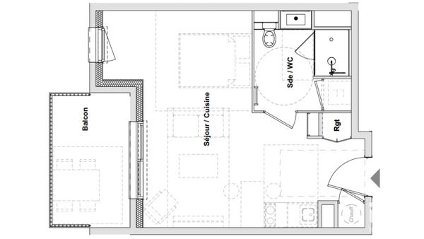 Appartement à vendre 1 pièce 31 m² Riom