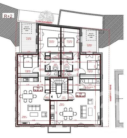 Appartement T3 à vendre  3 pièces - 72,44 m 2   ST FLORENT  - 202