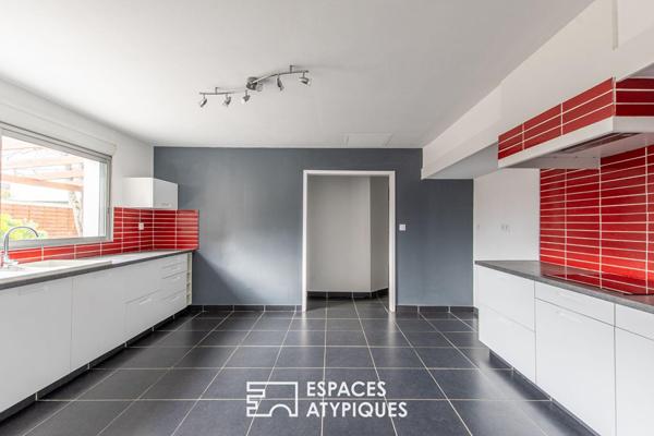 Maison lumineuse avec jardin