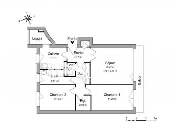 Location Appartement 3 pièces 63 m² - LE PANORAMIC Reims 51100