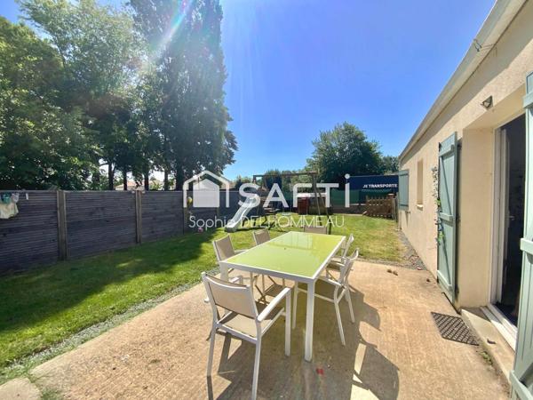 Maison plain pied 3 chambres, garage, jardin
