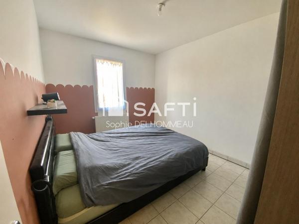 Maison plain pied 3 chambres, garage, jardin