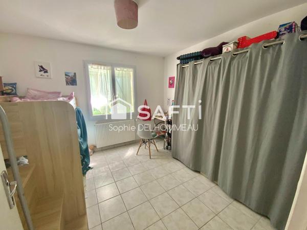 Maison plain pied 3 chambres, garage, jardin