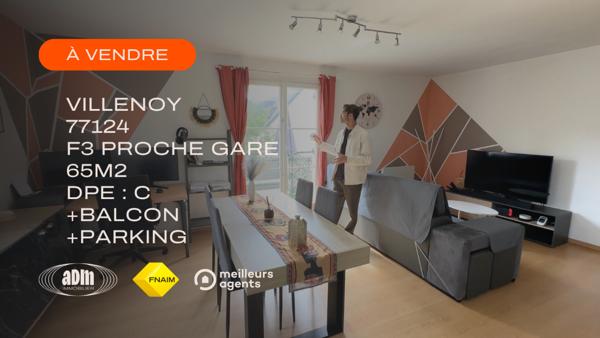 Appartement 3 pièce(s) 2 chambre(s) 65 m²
